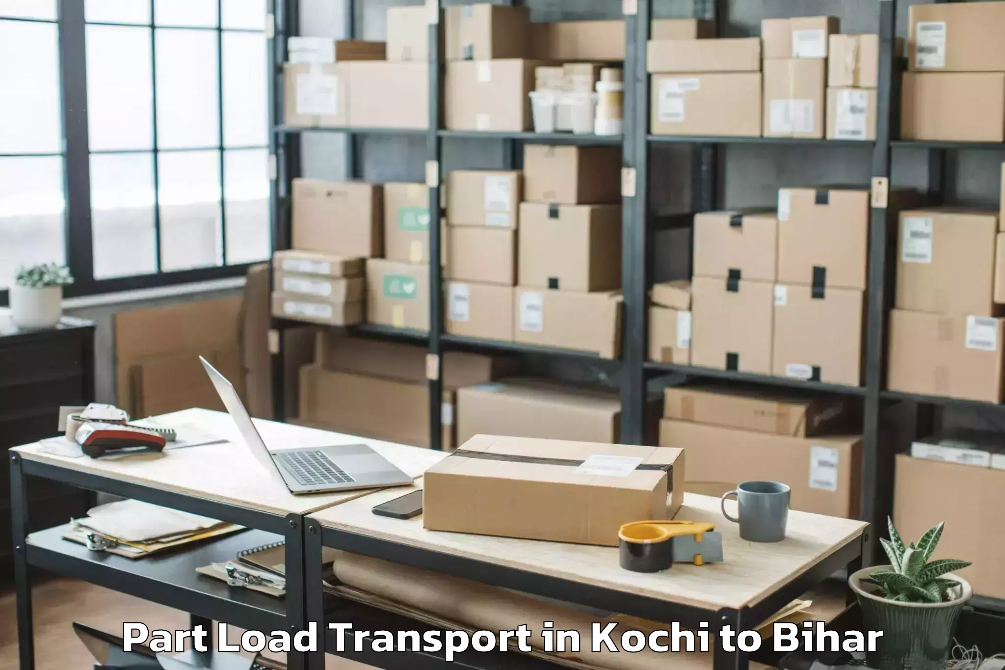 Easy Kochi to Patna Airport Pat Part Load Transport Booking